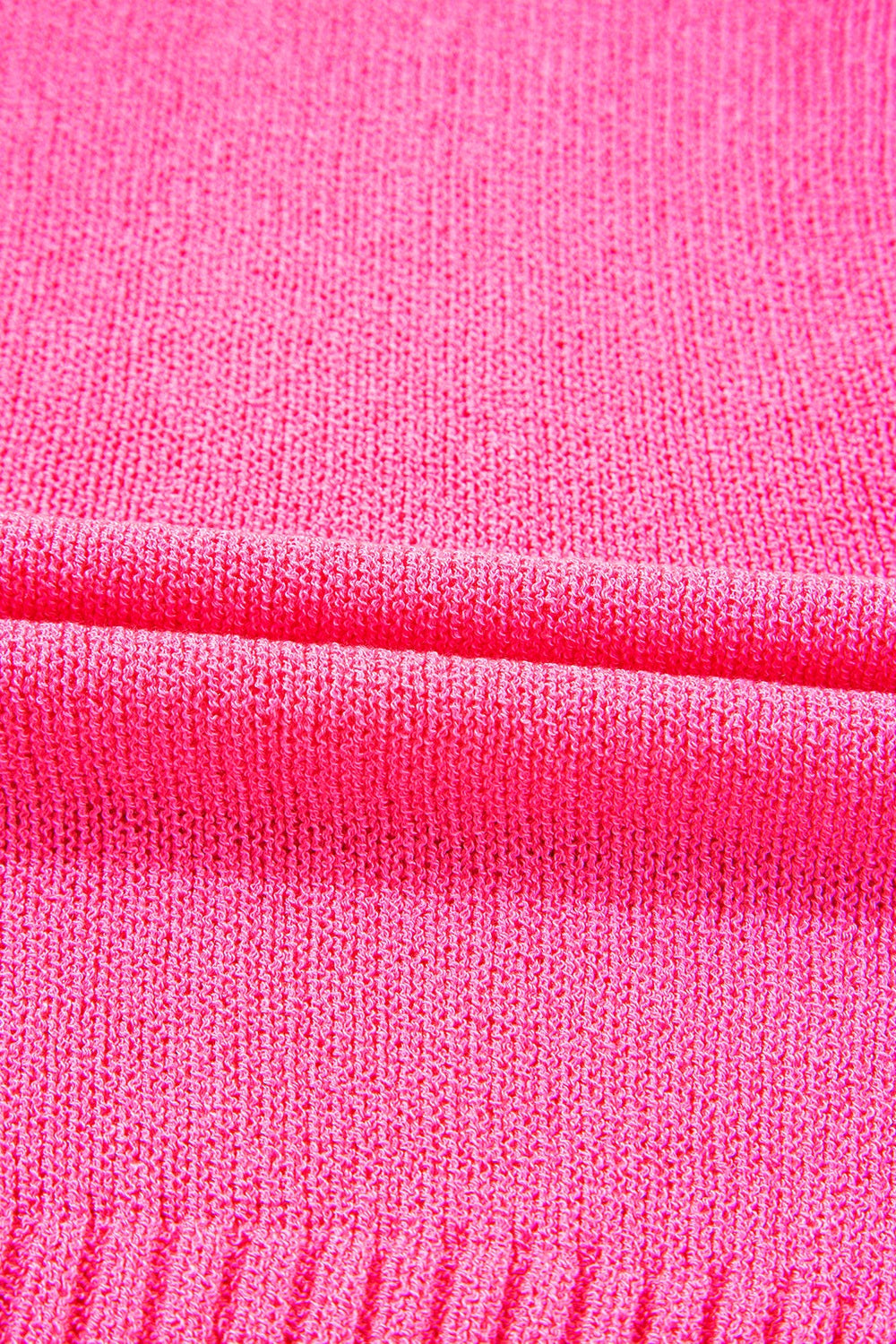 Distressed Hem Cap Sleeve Button Front Sweater